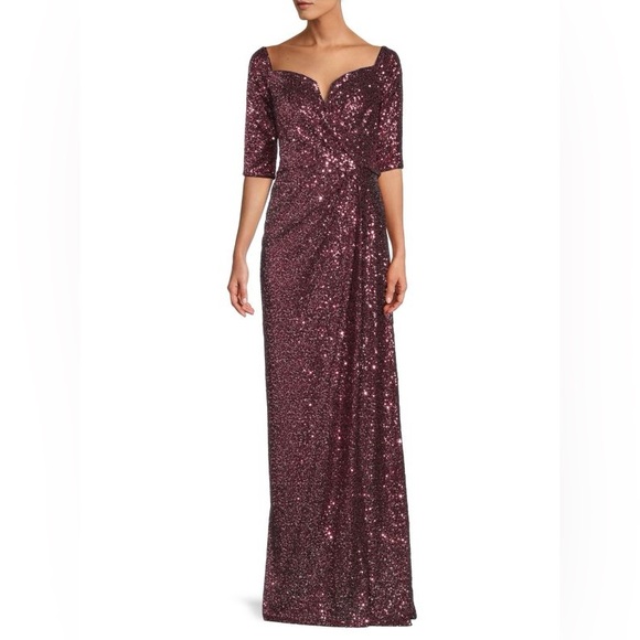 RENE RUIZ COLLECTION
Sequin Twist-Front Gown - Picture 1 of 5